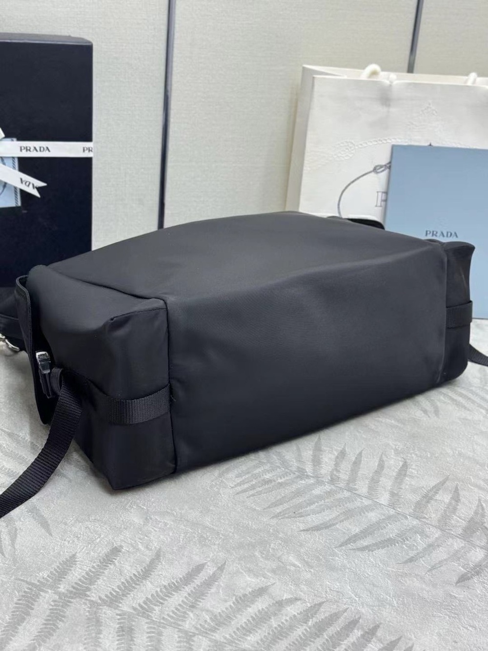 Prada Black Nylon Duffel Shoulder Bag for Men - Picture 6 of 7